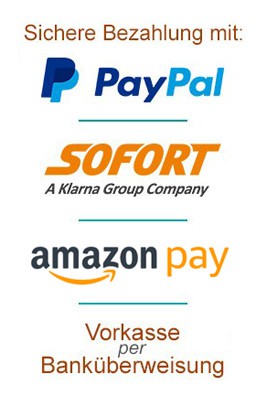 PayPal, Sofort, Überweisung
